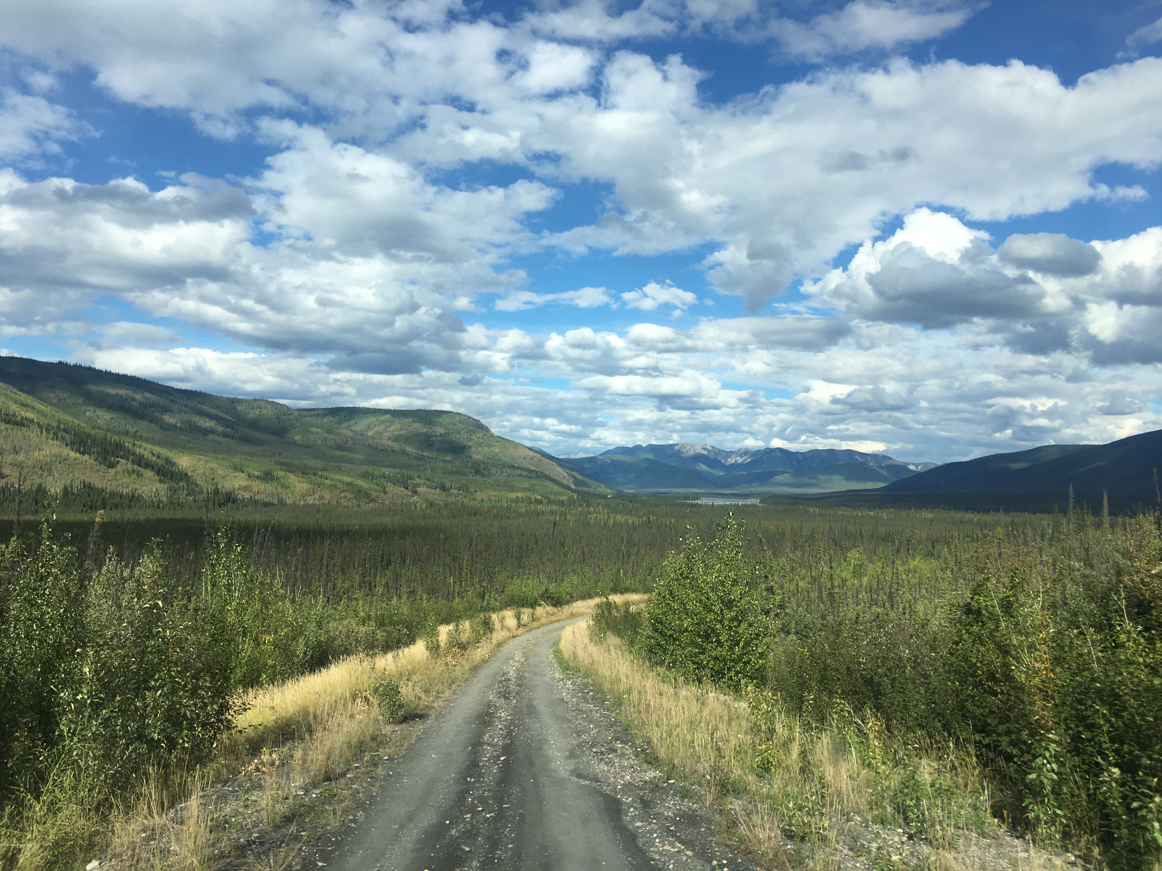 The road towards 40 Mile Post, Yukon