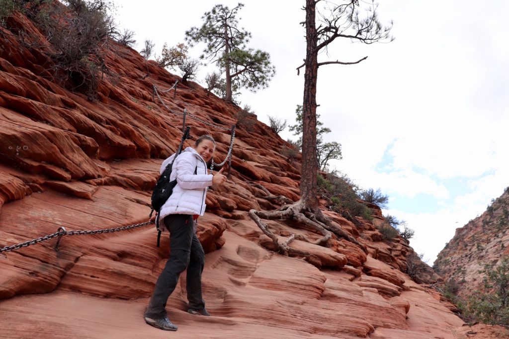 Hiking on chains, Angel's Landing