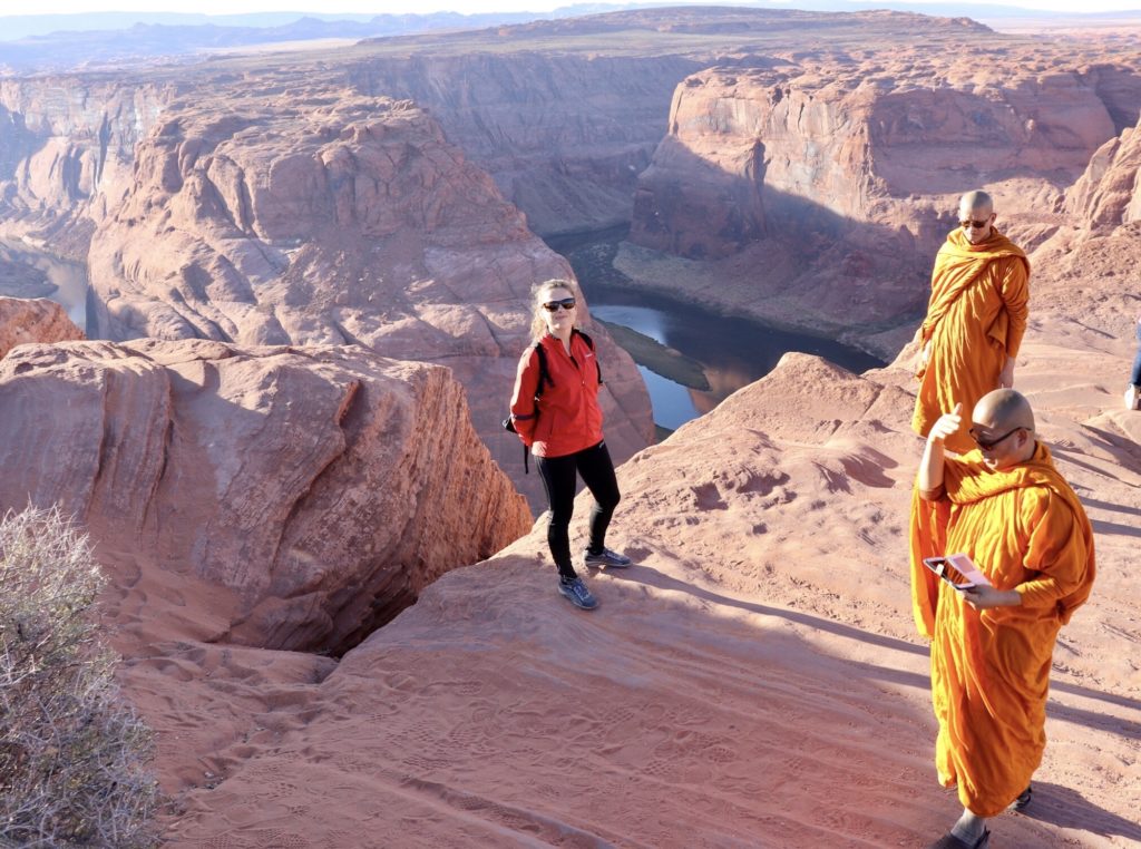 How often do you meet monks at horse Shoe Bend? :)