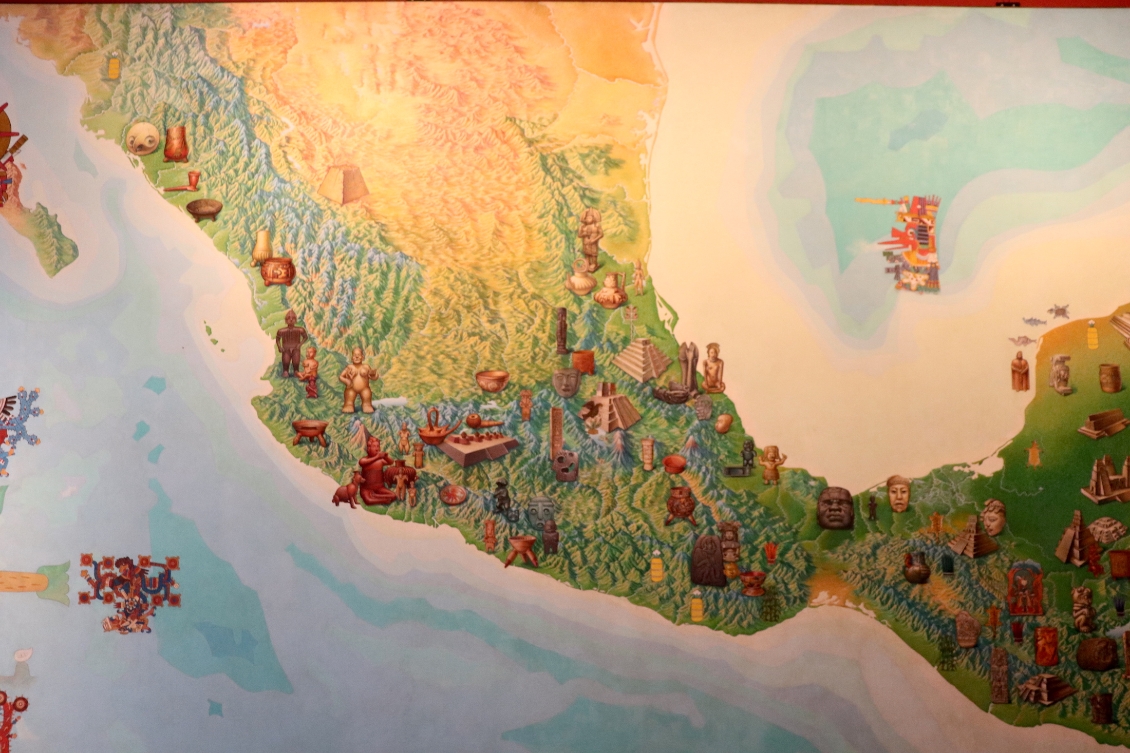 Map Mexico pre-Columbian Era
