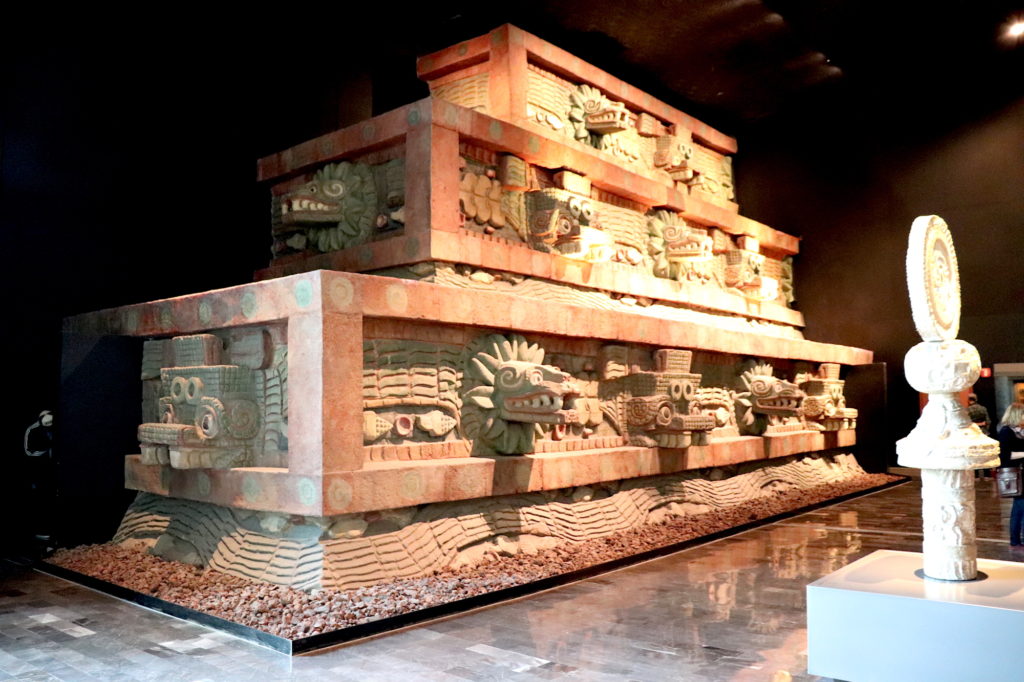Reproduction of the Temple of the Feathered-Serpent, Teotihuacan