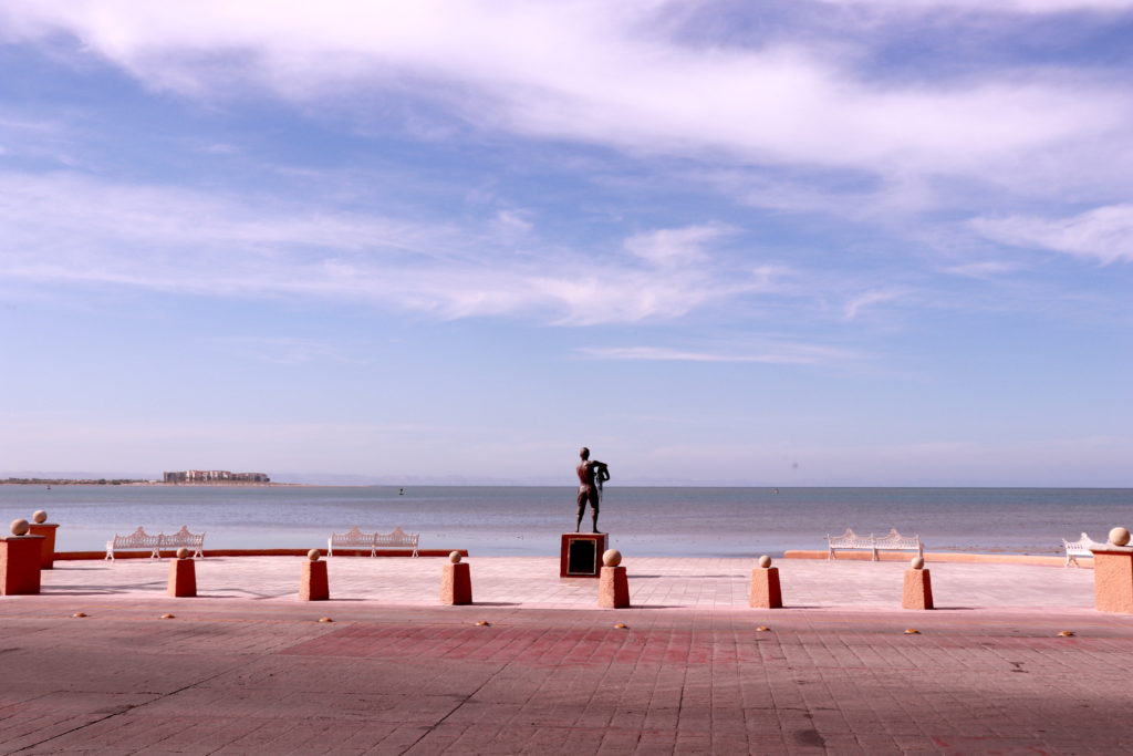 View of the beach of La Paz