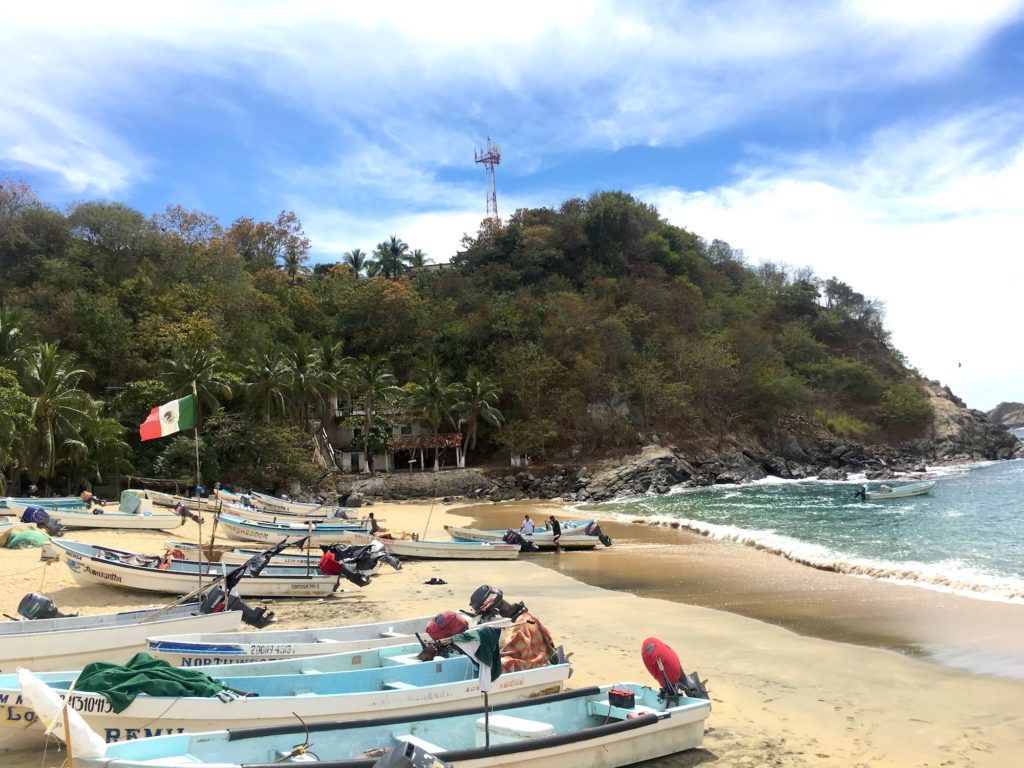 Puerto Ángel, a small fishermen village, Oaxaca