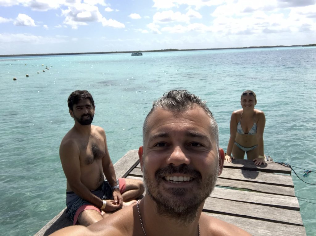 On a journey together at Lake Bacalar
