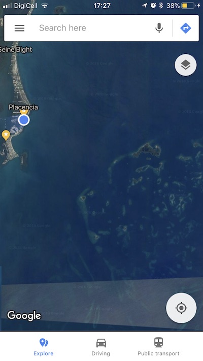 Cayes seen from Google Maps