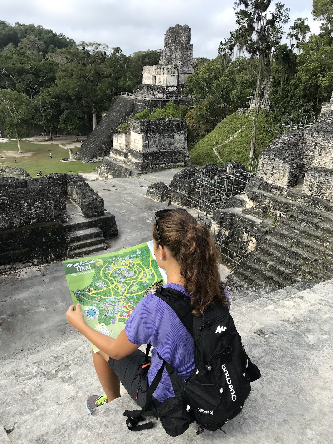 A huge Maya site, Tikal