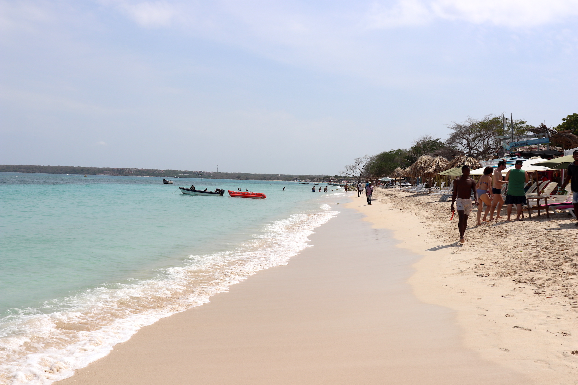 The white sand beach of Baru Island