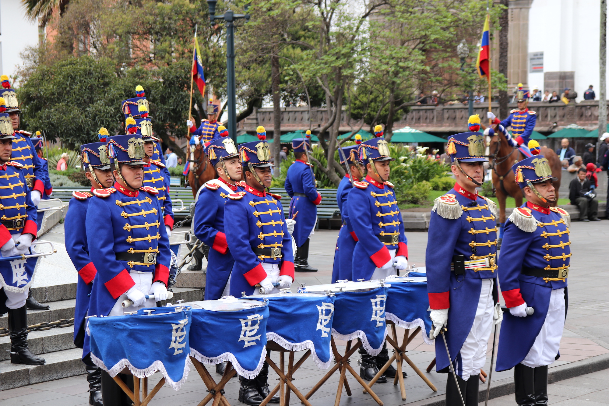 Official guards of Carondelet Palace, Quito