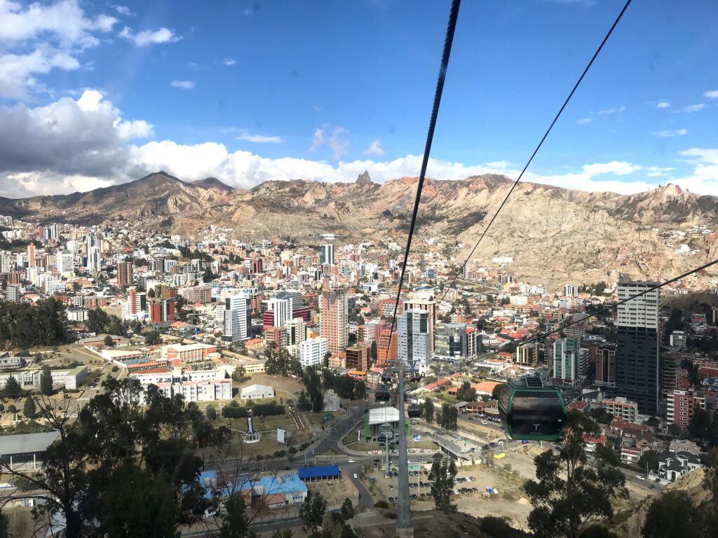 Views from the top of La Paz
