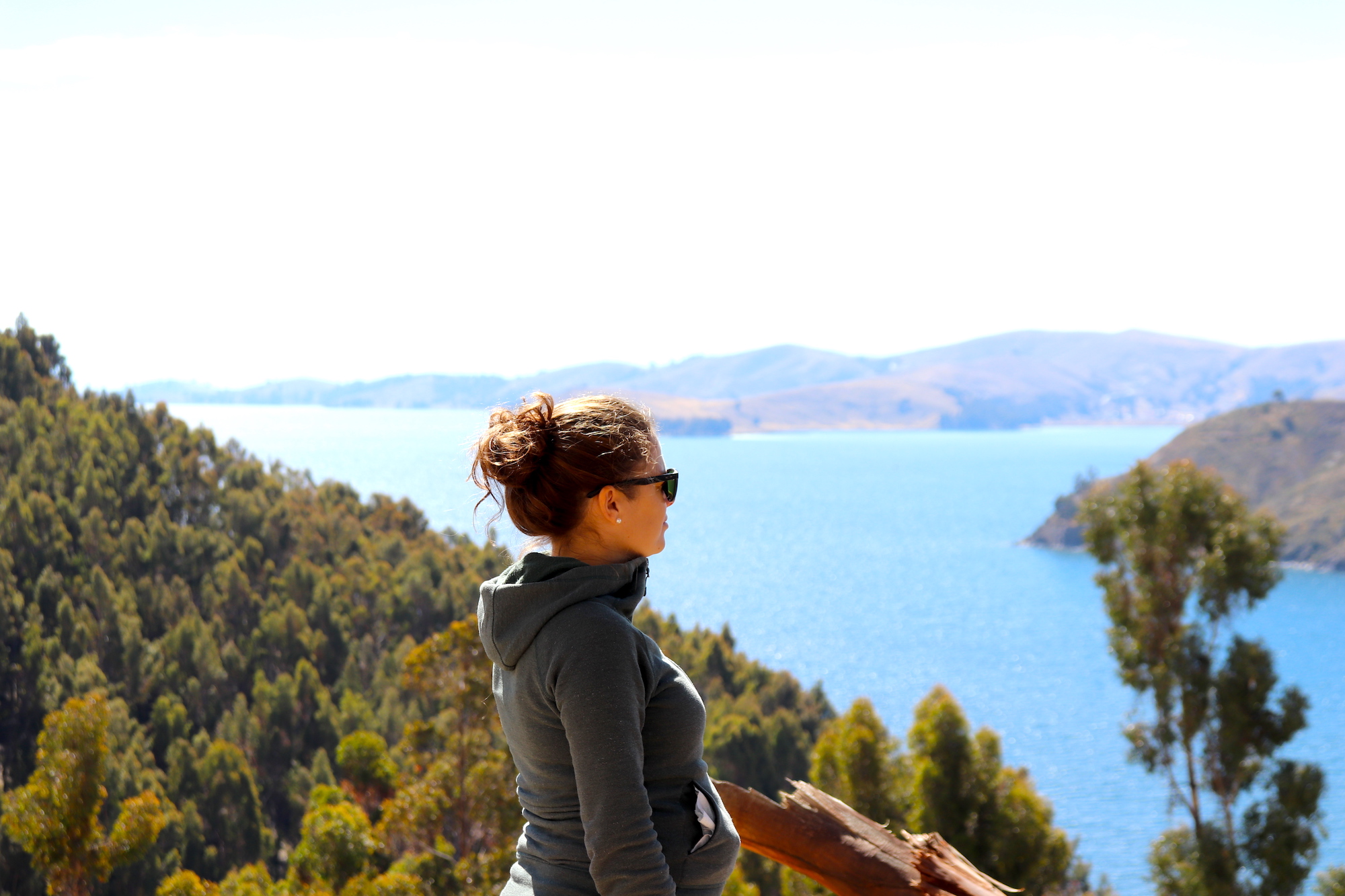 View to Lake Titicaca, Bolivia