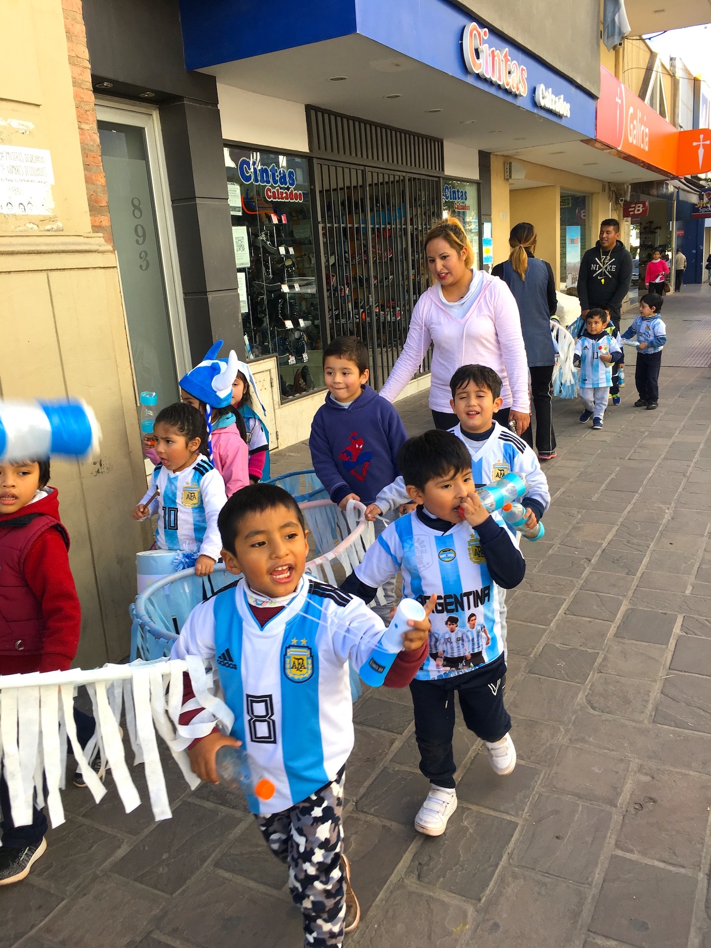 Cheerful encounter in Santiago de Jujuy, Argentina