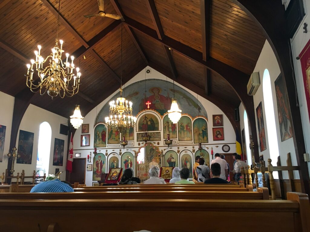 Romanian Orthodox mass, Hamilton, Canada