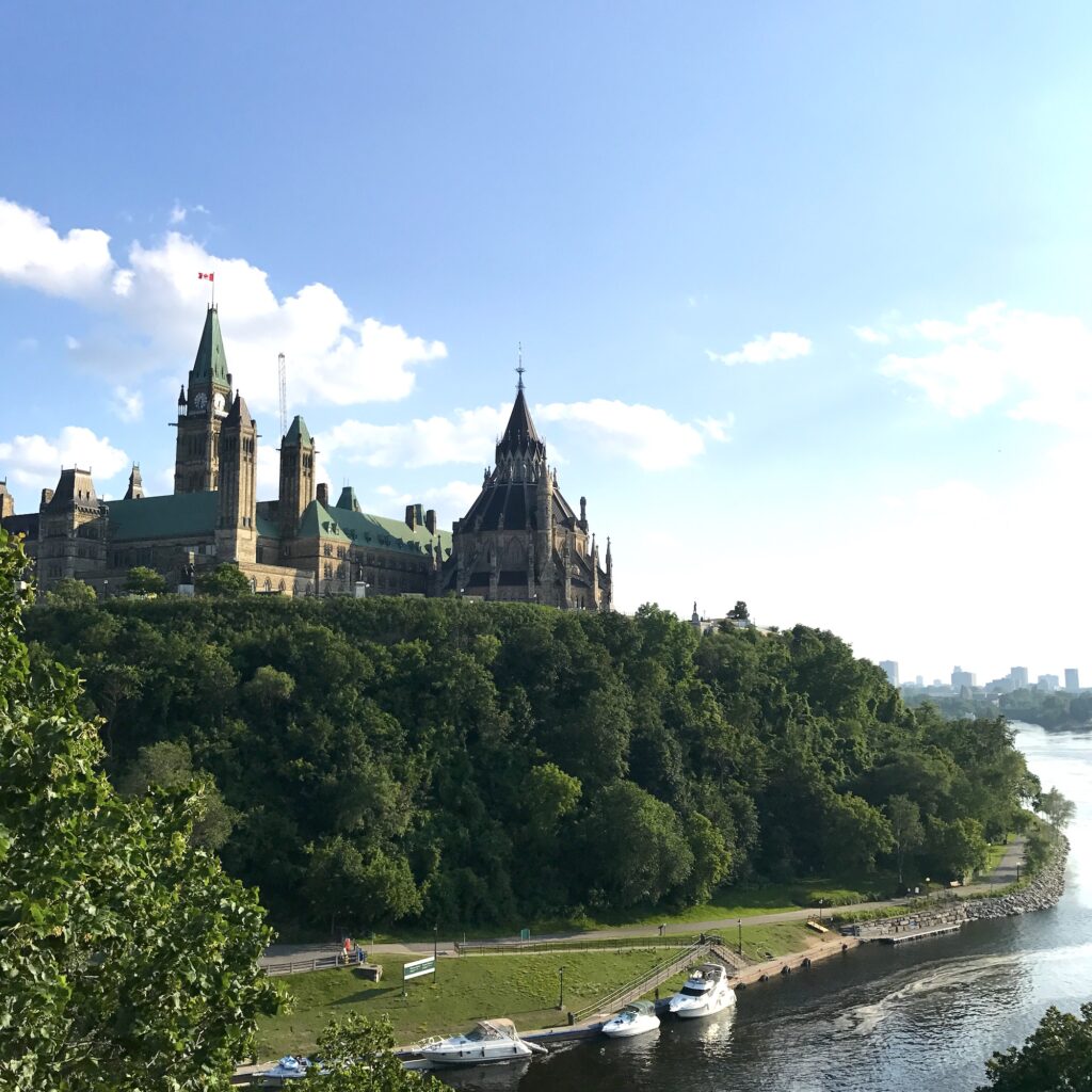 View to the Parliament Hill, Ottawa